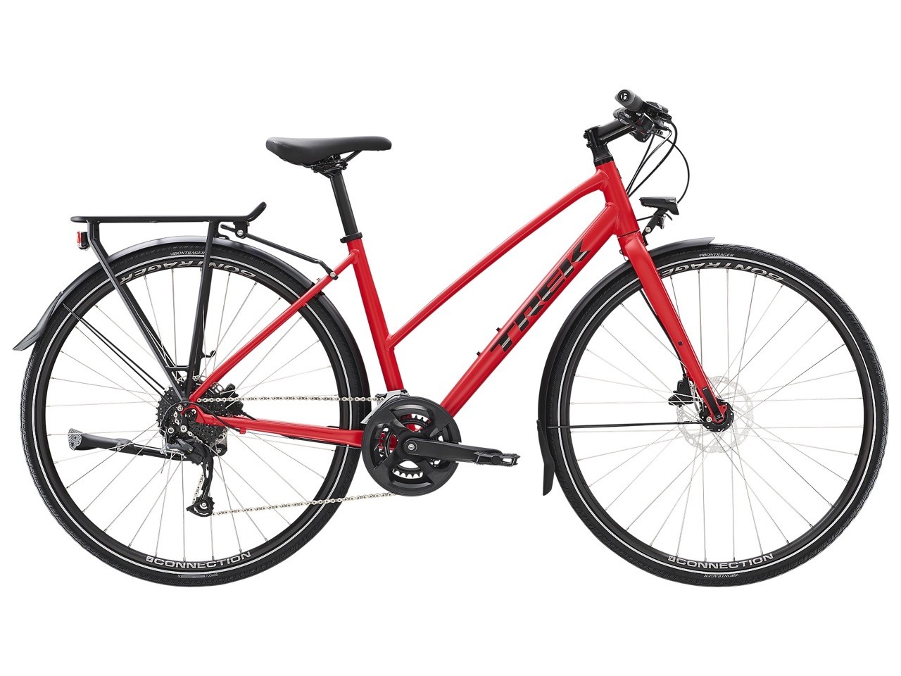 TREK FX 2 Disc Equipped Stagger Satin Viper Red